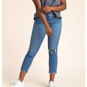 Levi's-724 High Rise Straight Crop New York‎ Jeans plus size